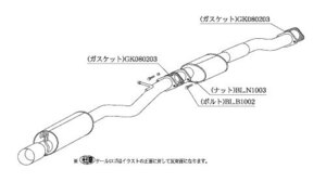 柿本改 マフラー Kakimoto.R クレスタ E-JZX81 2.5_ツインターボ 1JZ-GTE 2WD(FR) 90/8～92/10 4AT 個人宅不可 北海道・離島は要確認