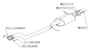 柿本改 マフラー センターパイプ セレナ DBA-CC25 2.0_NA MR20DE 2WD(FF) 06/6～10/3 CVT 個人宅不可 北海道・離島は要確認