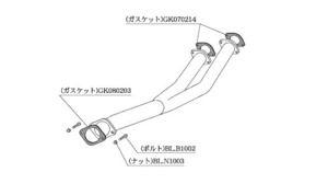 柿本改 マフラー フロントパイプ Standard スカイライン GT-R E-BNR32 RB26DETT 4WD 89/8～95/1 5MT 個人宅不可 北海道・離島は要確認