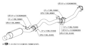 柿本改 マフラー Kakimoto.R スカイライン クーペ/セダン E-HR30 82/10_M/C後 L20ET 2WD 82/10～85/8 5MT 個人宅不可 北海道・離島は要確認