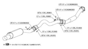 柿本改 マフラー Kakimoto.R スカイライン E-HR31 RB20DET 2WD 86/5～89/5 5MT 個人宅不可 北海道・離島は要確認