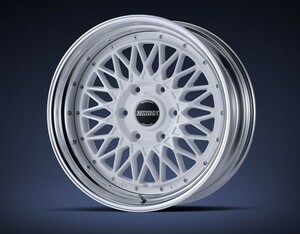 CRS ESSEX ホイール ENCM-18 2ピース 18×7.5J +5～+43 1本 ホワイト(WH)/アルマイト ハイエース 200系 2004年8月～