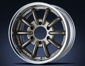 CRS ESSEX ホイール ENCB-16 2ピース 16×8.5J +7～+20 1本 ブロンズ(BZ)/アルマイト ハイエース 200系 2004年8月～