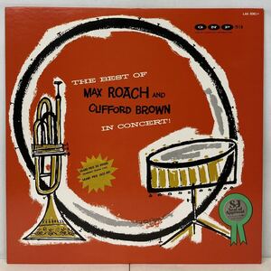 JAZZ/MAX ROACH (Ds) AND CLIFFORD BROWN(TP)/ THE BEST OF, IN CONCERT(LP) 国内盤 MONO (g292)