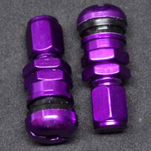 TE37対応エアバルブ エアーバルブ RAYS 社外品 非 純正 互換 Purple　紫色 4個セット_画像4