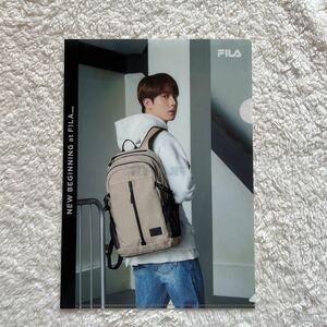 非売品 BTS×FILA フィラ BTS クリアファイル ジン　Jin キムソクジン 防弾少年団 バンタン ノベルティクリアファイル