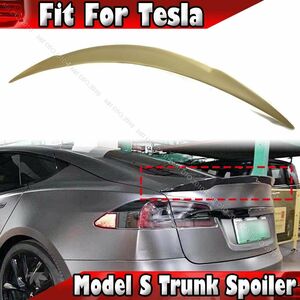 2012-2023 Tesla Model S テスラ モデルS リアトランクスポイラー素地 未塗装 V2タイプ 60 70 75 85 90 D P85D P90D P100D