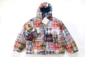 (XL)Supreme MADRAS REVERSIBLE WINDSTOPPER PUFFER JACKETシュプリームマドラスリバーシブルウインドストッパーパファージャケット