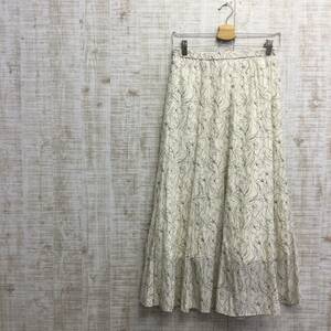 M42◇Le.coeur blanc | ルクールブラン 花柄スカート　美品　白　サイズ３８