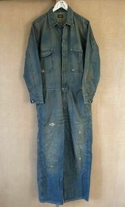 【LEVI'S】リーバイス LVC オールインワンW34 ビンテージ加工 デニムツナギ