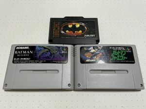 ☆FC SFC 激 レア 希少 美品 BATMAN バットマン RETURNS リターンズ FOREVER フォーエヴァー セット ☆動作確認済 端子・除菌清掃済 同梱可