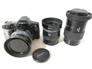 Minolta ミノルタ 一眼レフカメラ α3xi AF ZOOM AF28-80mm 1:4(22)-5.6/35-105mm1:3.5(22)-4.5/100-300mm 1:4.5(32)-5.6