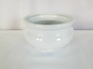 ◆新品◆香炉 5寸 白◆直径15.3㎝ 香炉鉢 瀬戸物 陶器 線香立て 線香立 ローソク ろうそく 線香 法事 法要 仏壇 仏具 寺院仏具