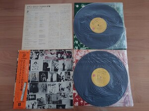 ★ローリング・ストーンズ ROLLING STONES★Exile on Main St.★帯付★ポストカードなし★2LP★歌詞カード・帯汚れ、傷みあり★中古