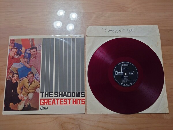 ★The Shadows ザ・シャドウズ★Greatest Hits★赤盤★LPレコード★インナースリーブ破損・書き込みあり★中古★ジャケット経年汚れ、傷み