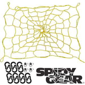 【CoverCraft 正規品】 Spidy Gear 汎用 カーゴネット ランクネット Sサイズ イエロー ピックアップ トラック 荷台 カバークラフト