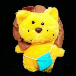  Showa Retro * lion mascot soft toy .... doll 