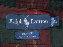 Ralph Lauren ラルフローレン 長袖チェックBDシャツ XL_画像3