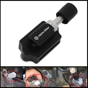  recommended!! convenience clutch pedal adjustment type stopper bracket aluminium all-purpose goods black Alpha Romeo 