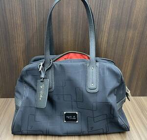 #3545[ unused box none ] Agnes B boya-ju bag ( black )