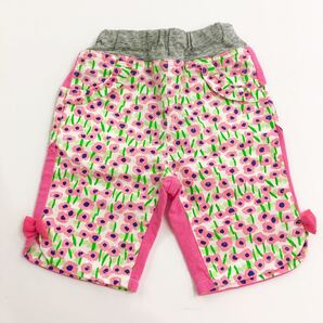 【新品未使用】Rag Mart ラグマート パンツ 花柄 リボン ピンク ベビー キッズ 80cm ハーフパンツ 短パン ショートパンツ おしゃれ