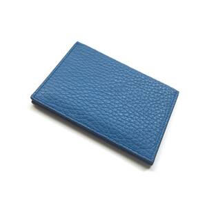  free shipping new goods Tiga ma-roTIGAMARO pass case ticket holder wrinkle leather blue blue BLACK Italy made general merchandise shop buy regular goods 