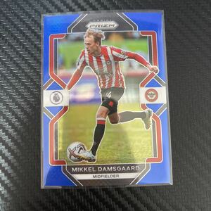 2022-2023 Panini prizm premier league soccer Brentford Mikkel Damsgaard ブループリズム　blue prizm 175シリ　レア