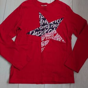 ダディオダディ ロンT 140 赤 美品