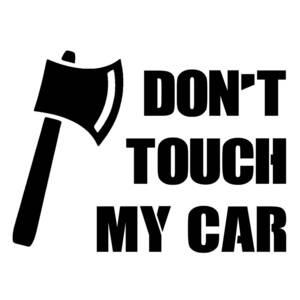 S. 62 Don't touch my car（ドントタッチマイカー） カッティングステッカー