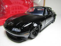 MAZDA Roadstar NA 1/24～20位 MIATA NX-5 マツダ ロードスター 1990 JADA Tuners TOYS JDM ブラック ENDLESS VOLK Racing _画像1