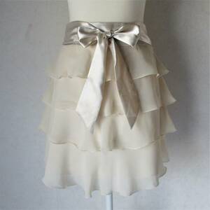 * new goods *3*GAL FIT girl Fit *4 step frill skirt size waist 64 unbleached cloth 