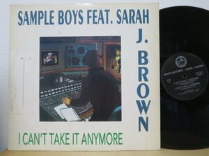 12★SAMPLE BOYS FEAT. SARAH J. BROWN / I CAN't TAKE IT ANYMORE (ITALO HOUSE/イタリア盤)