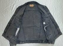 80s～ Levi's リーバイス 70507　0253　size M　ブラック デニム ジャケット　サルファ 黒　MADE IN USA アメリカ製_画像6