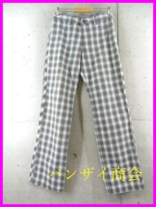 0290ｍ70◆82cm◆訳有◆BOYCOTT ボイコット チェック柄 コットンパンツ 3/ジャケット/シャツ/メンズ/男性/紳士