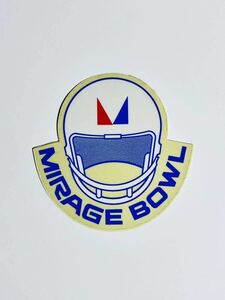 MIRAGE BOWL ステッカー デカール NCAA 三菱 ミラージュ旧車 カレッジフットボール アメリカンフットボール アメフト ランエボ