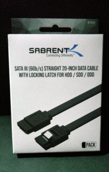 SABRENT SATAケーブル (ストレートコネクタ) SSD/HDD/CD&DVDドライブ