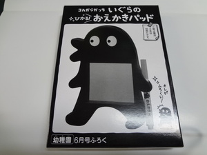 幼稚園2021年6月号の付録 「いぐらのおえかきパッド」