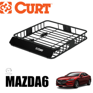 [CURT(カート)正規代理店]ルーフラック/ルーフキャリア クロスバーは丸形・楕円・四角対応 マツダ MAZDA6 GJ系/18115