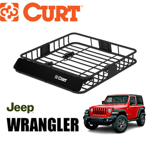 [CURT(カート)正規代理店]ルーフラック/ルーフキャリア クロスバーは丸形・楕円・四角対応 Jeep Wrangler ジープ ラングラー JK/18115