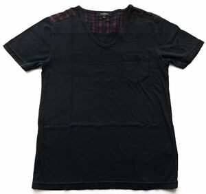 ディファレンス ルパート Vネック ポケット Tシャツ ヨーク切替え　　サラッとした上質素材 DIFFERENCE RUPERT 玉7355