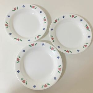CORELLEko направляющие CORNINGko- человек g plate . тарелка глубокий тарелка 3 шт. комплект совместно стекло молочное стекло посуда America производства USA Pyrex 