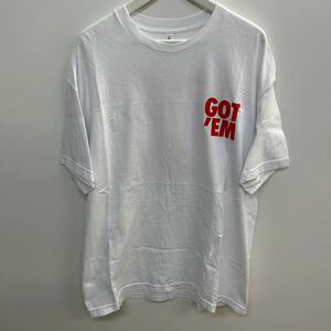 ◆オススメ◆GOT'EM S/S CREW-NECK PRINT Tee ロゴ フォント クルーネック プリント Tシャツ　サイズXL