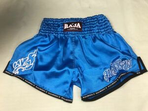 ★超限定★3Sサイズ★新品★ラスト1★RAJA★ムエタイキックパンツ★スカイブルー★サテン★クリックポスト無料★ラジャ★シンプルデザイン