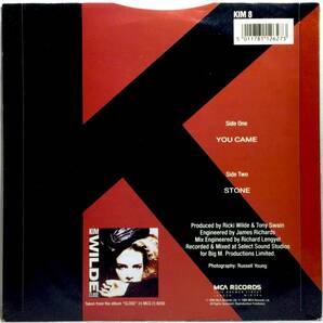【英7】 KIM WILDE キム・ワイルド / YOU CAME / STONE / 1988 UK盤 7インチシングルレコード EP 45の画像2