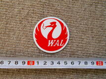 WAL　マグネットステッカー　ワル　マグネット　ステッカー　パロディーステッカー　JAL　デコトラ　族　軽トラ　旧車　定形84円　小_画像1