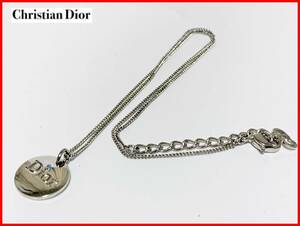 即決 Christian Dior クリスチャンディオール ネックレス ロゴ レディース メンズ K4