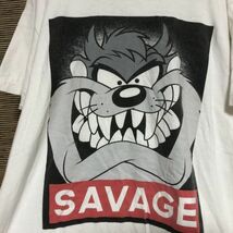 ルーニーチューンズ　メキシコ製　半袖Tシャツ　タズマニアンデビル　アニマル28 古着　入手困難　激レア　希少 人気　キャラクター アニメ_画像2