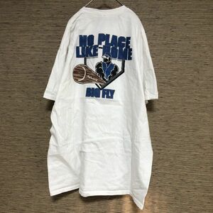 ギルダン　半袖Tシャツ　野球　ベースボール　バット　昆虫　ハエ　bigfly32　古着　人気　入手困難　激レア ビッグフライ　バックプリント