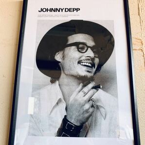 JOHNNY DEPP ジョニーデップ A4 ポスター 額付き 送料込 2