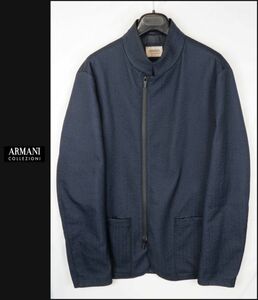 ■■＜極美品＞アルマーニ＜ARMANI COLLEZION：Waffle Fabric＞ Stand calar Full zip JKT ＜S／F／W：50＞■■